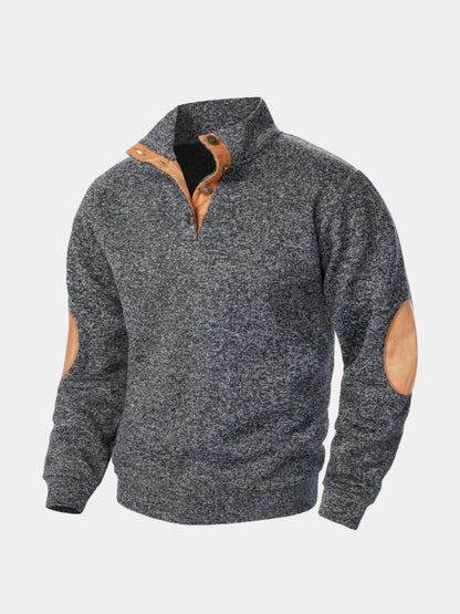 Lucien Heritage Elbow High Collar Pullover - Cross & Crown