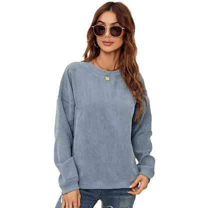 Women's Crewneck Sweatshirts Lightweight Long Sleeve Tunic Tops Cute Pullover Shirts