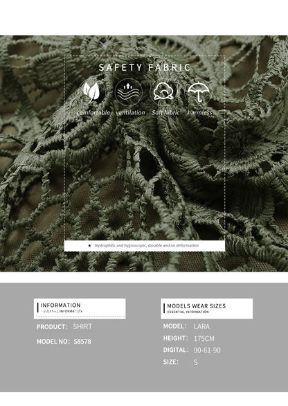 Damen Tank Tops Aushöhlen Spitze Boho Bluse Ösen Stickerei Ärmellose Tops Shirts