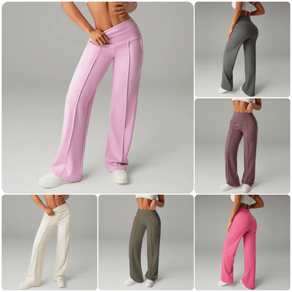 Loose, simple flat-bottom pants, suitable for women