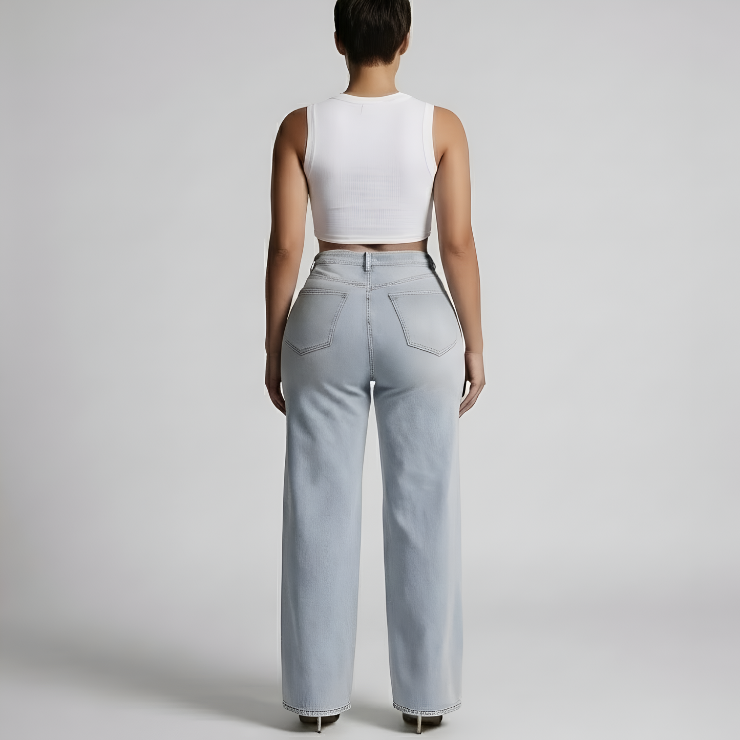 Original Butt Lifting Mid-Low Rise Straight-Leg Jeans