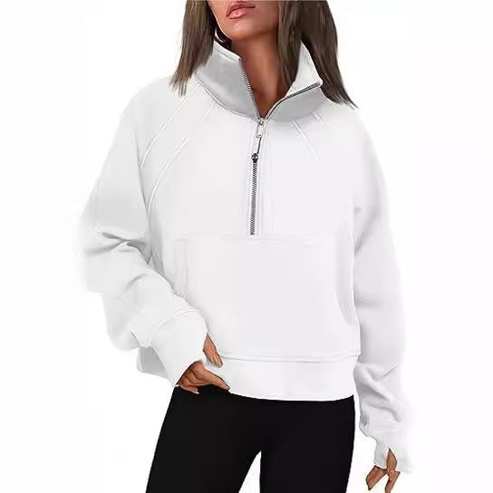 L Yoga Hoodie Jacket Designer Sweater Women's Define Workout Sport Coat Fiess Activewear Top Solid Zipper Sweatshirt Sportsmq