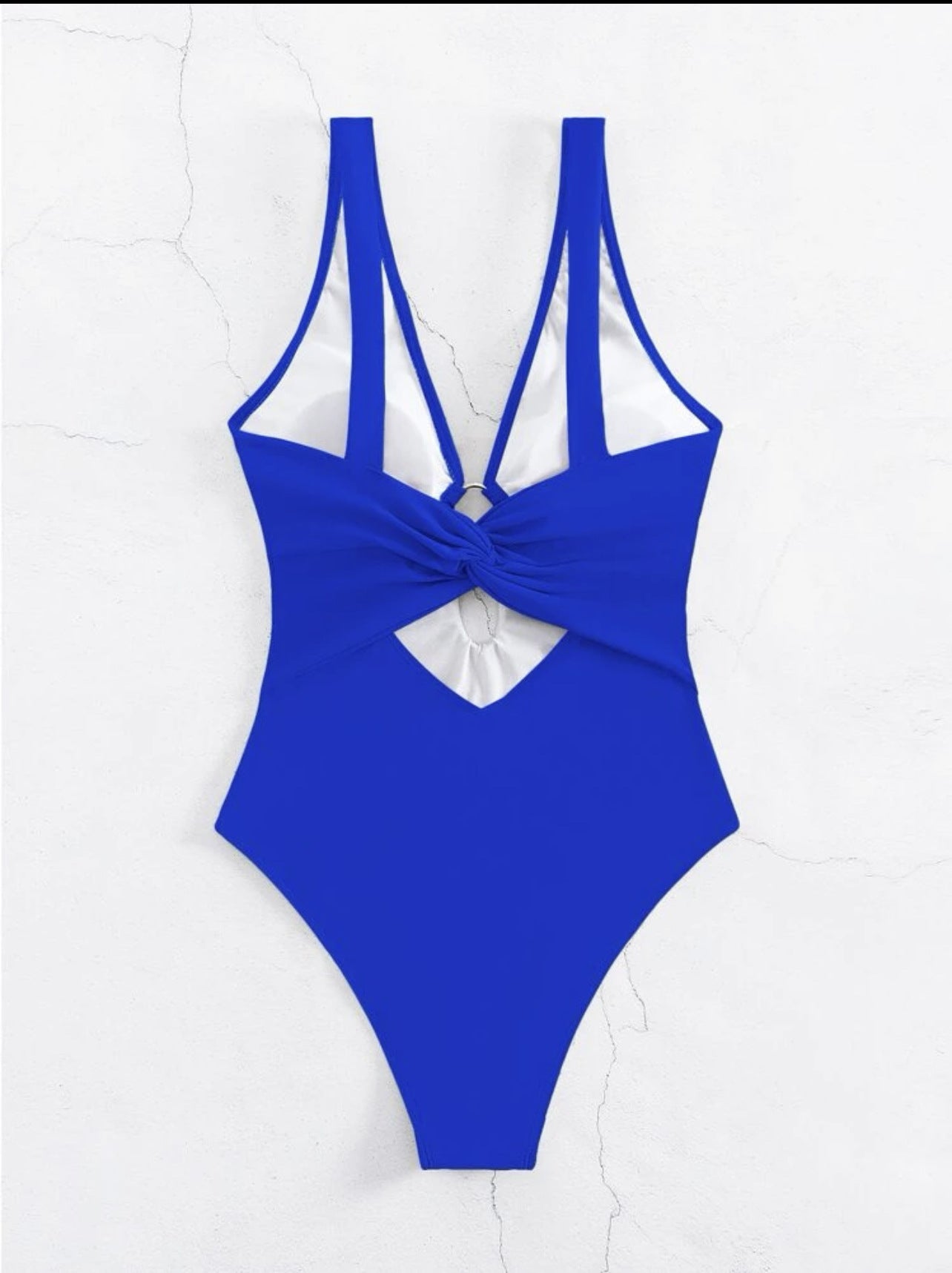 backless one piece swimsuit romper swimsuit bikini Lace-up One-Piece  Solid Color Swimsuit - Seldom Seen Styles