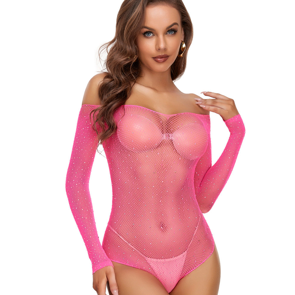 Seamless Rhinestone Bikini Sexy Lingerie Starry Sky  Lingerie Uniform Temptation T1006 - Seldom Seen Styles