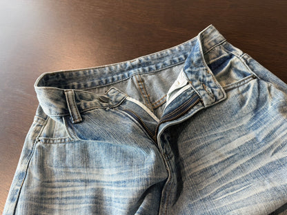 Women's Distressed Ripped Wide Leg Jeans High Waist Baggy Denim Pants Streetwear Y2K Casual Summer Outfit