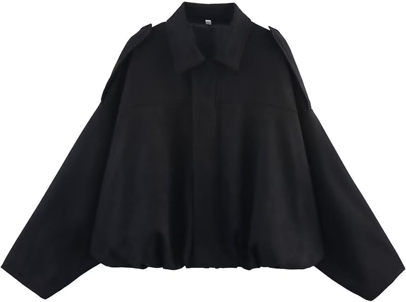 Women's Faux Suede Bomber Jacket Spring Lapel Pilot Coat Casual Oversized Long Sleeves Trendy Streetwear Outerwear - Seldom Seen Styles