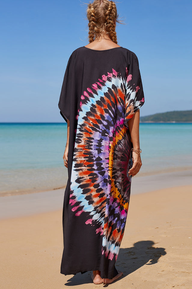 Tropical Pattern Kimono Blouse ( 29 Colors ) | Dress In Beauty