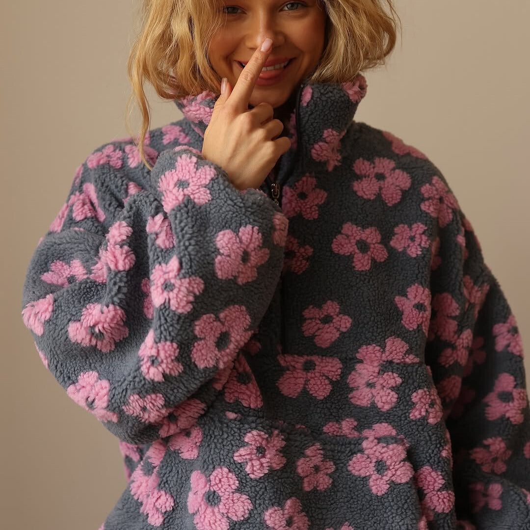 Fleece-Pullover Bloom - Seldom Seen Styles