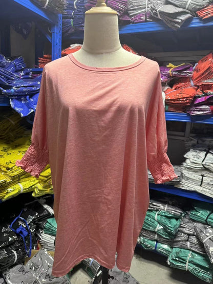 Women's 2025 Fashion Tops 3/4 Sleeve T-Shirts Cute Crewneck Basic Business Tees Blouses Casual Summer Wear Super Soft Breathable Fabric