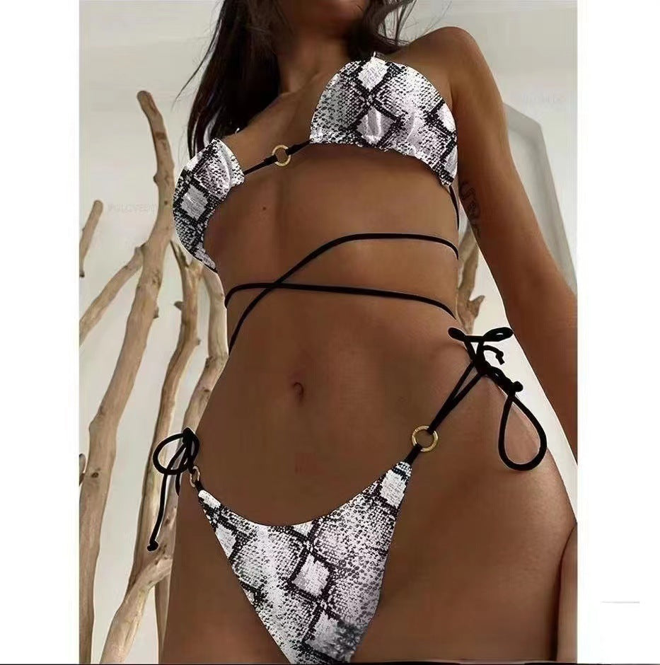 side tie bikini bottoms nicole bikini Metal Buckle Bikini Swimsuit Swimwear bikini - Seldom Seen Styles