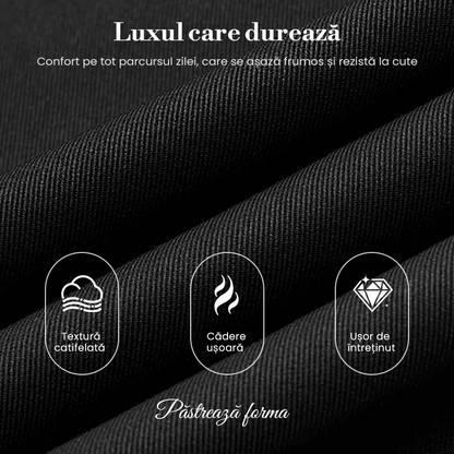 Elegant Long Sleeve Pleated Dress