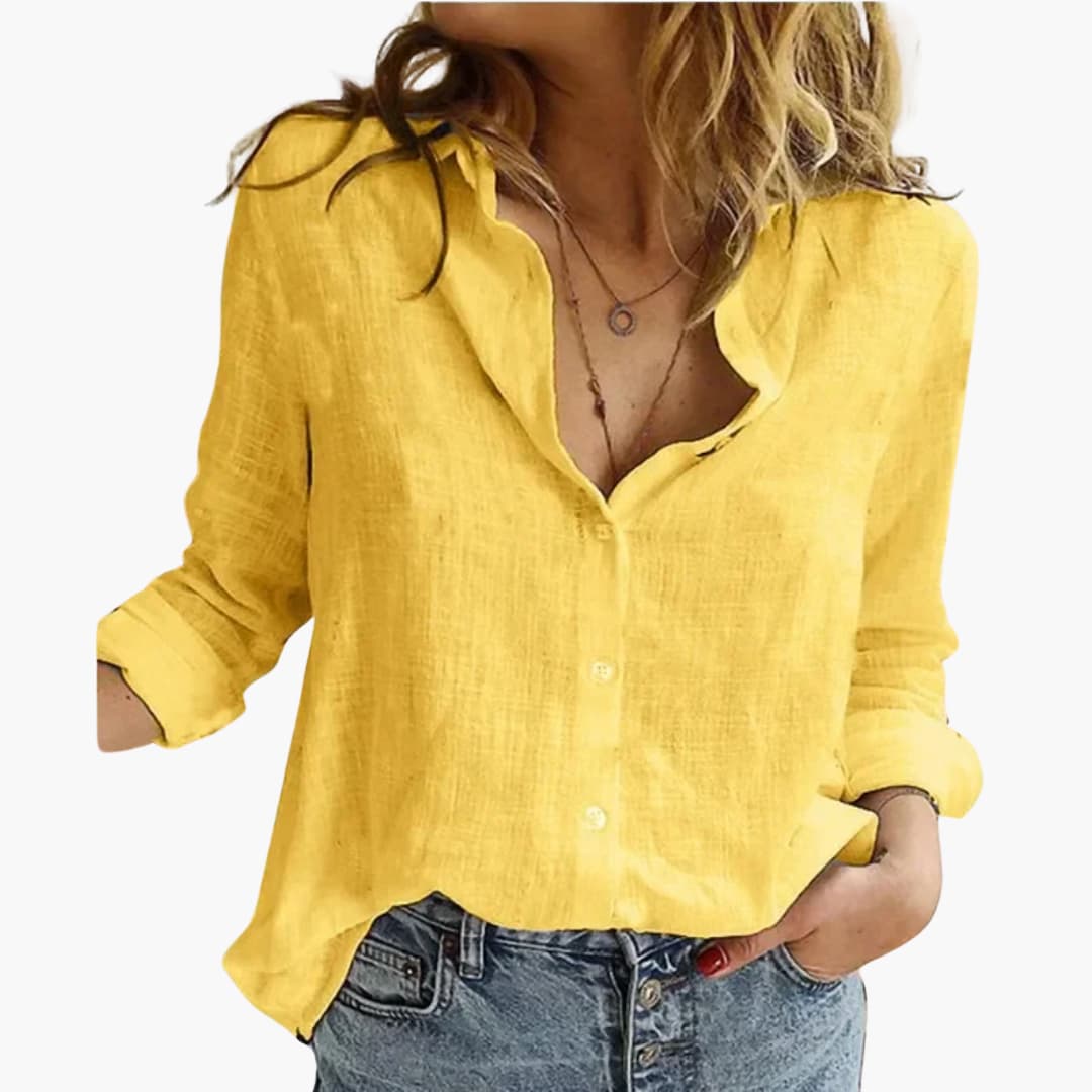 Elegant Long Sleeve Shirt for Women - Classic & Versatile - Seldom Seen Styles