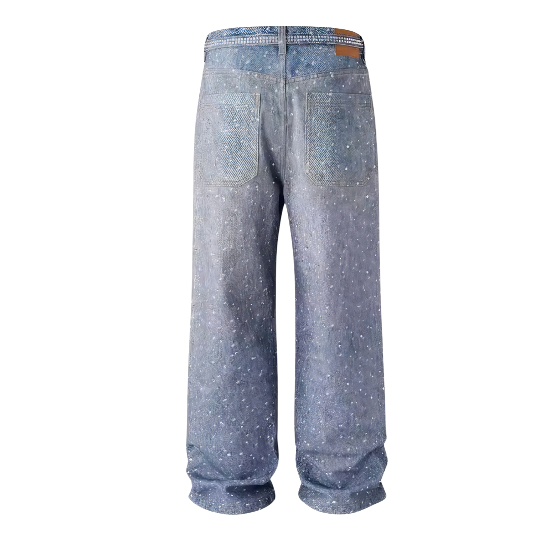 Rhinestone Baggy Pants | Bold & Comfortable Style