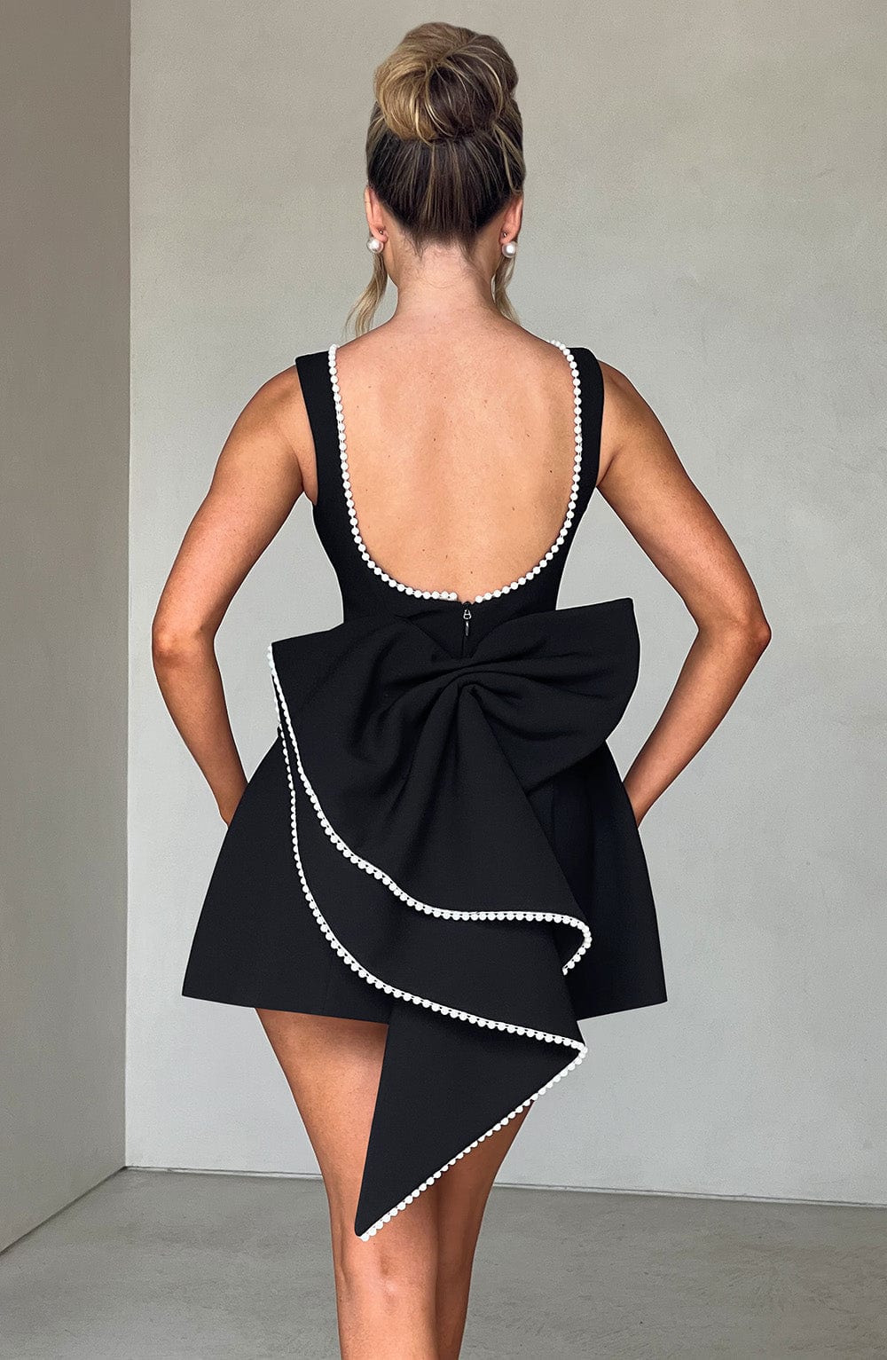 Amber | Women Wedding Guest Structured Mini Dress - Seldom Seen Styles