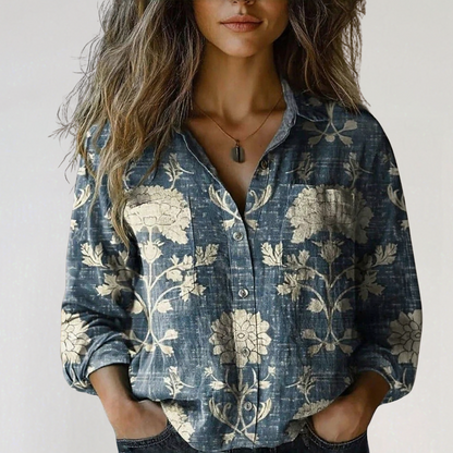 Georgeena | Langarmhemd aus Vintage-Baumwolle 