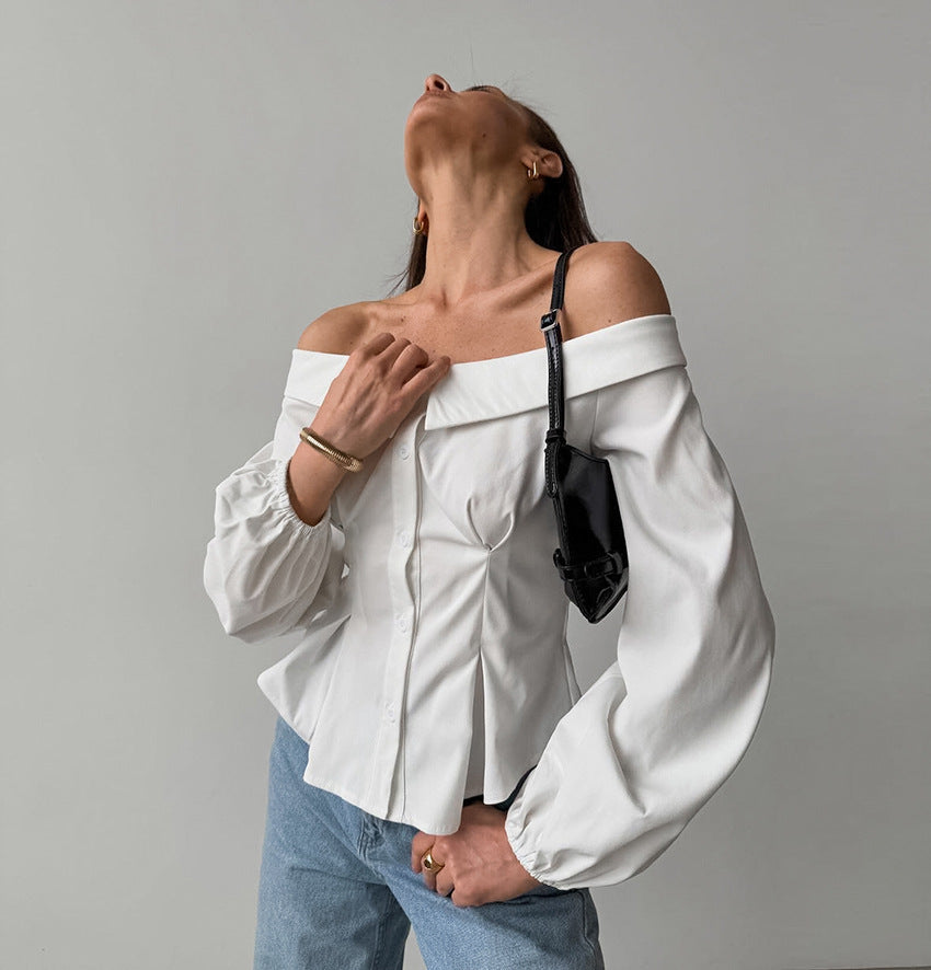 Halez Off Shoulder Top - White - Seldom Seen Styles