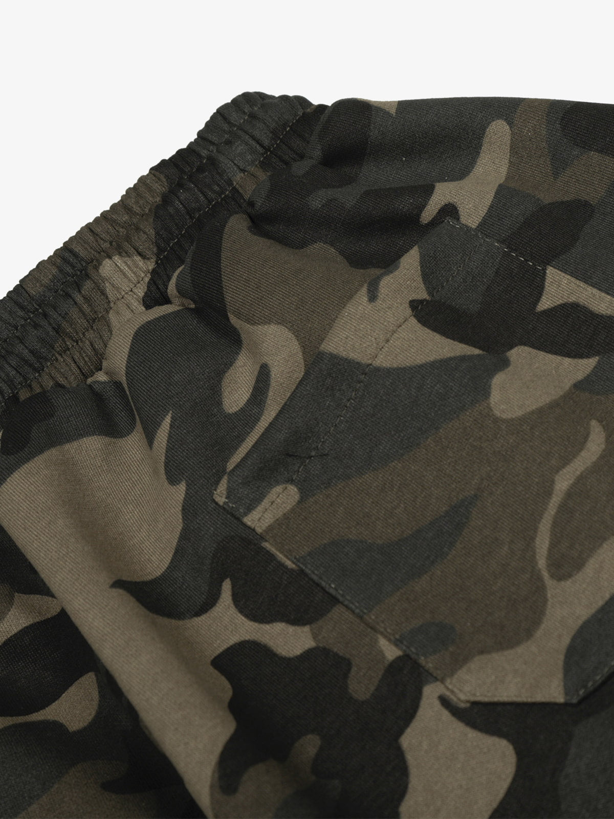 Camouflage Wide-Leg Pants with Red Stripes and Embroidery for Casual Wear 