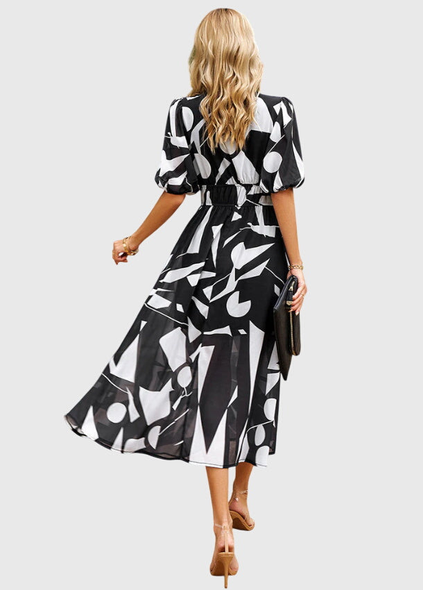 Merlin | Flattering Floral Midi Dress - Seldom Seen Styles