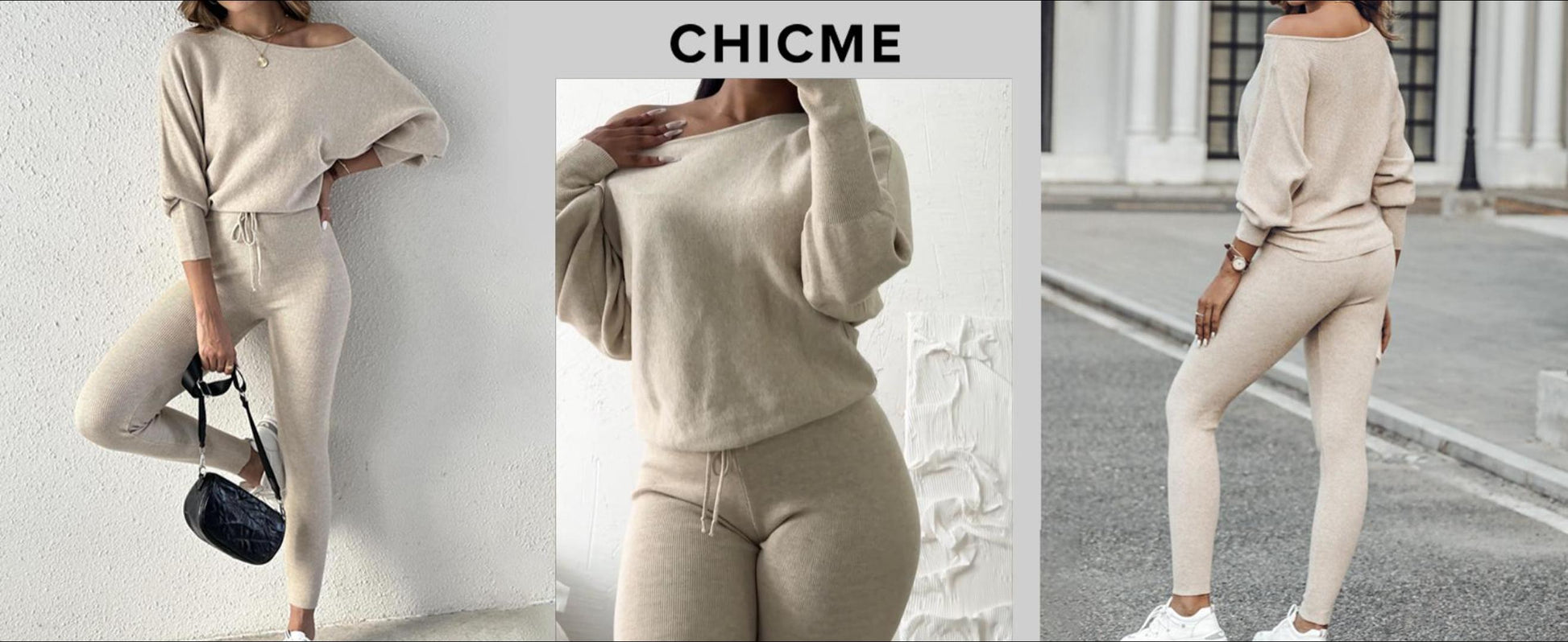 2 Piece Lounge Outfit 2025 Long Sleeve Knit Pullover Tops Drawstring Pants Set Tracksuit Sweatsuit - Seldom Seen Styles