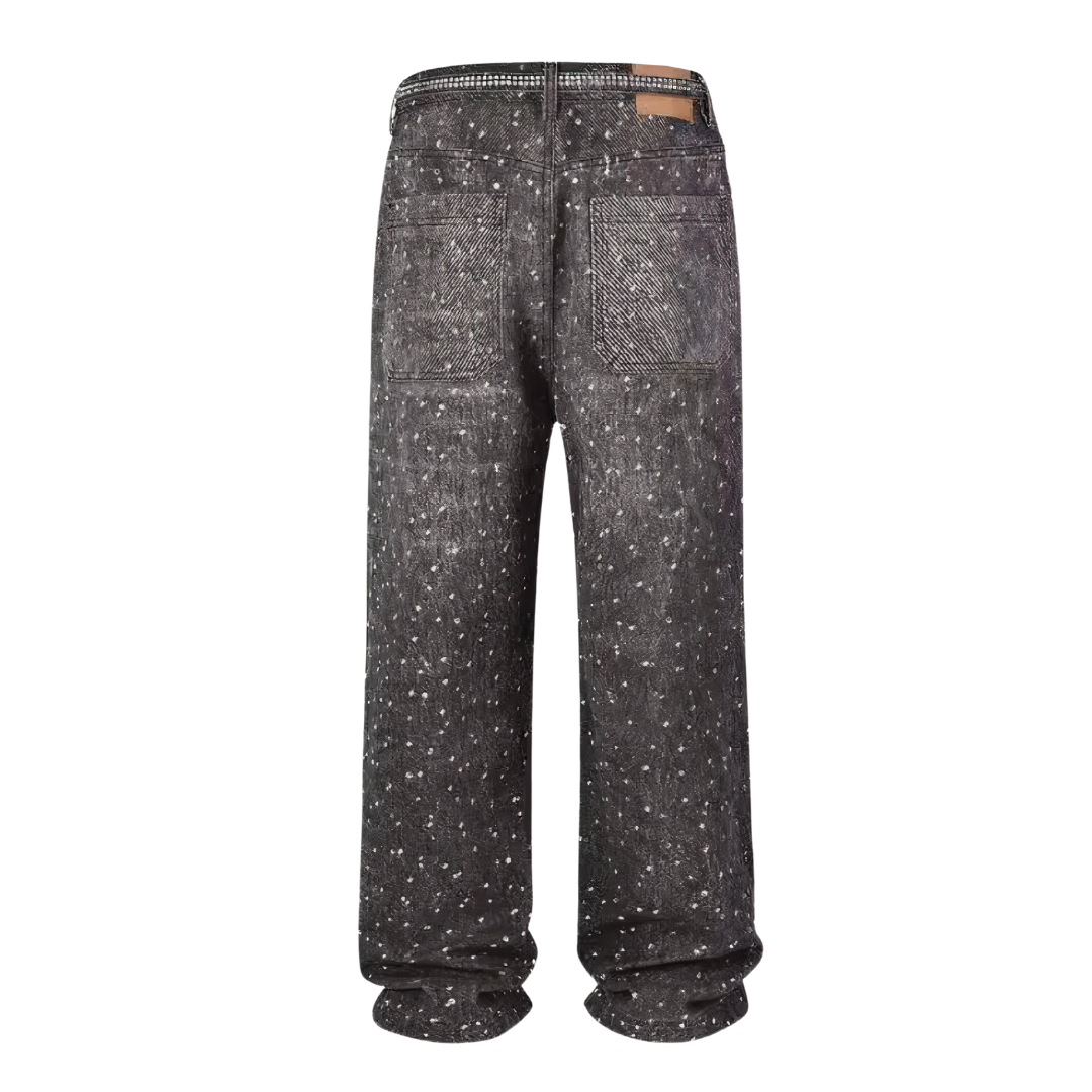 Rhinestone Baggy Pants | Bold & Comfortable Style