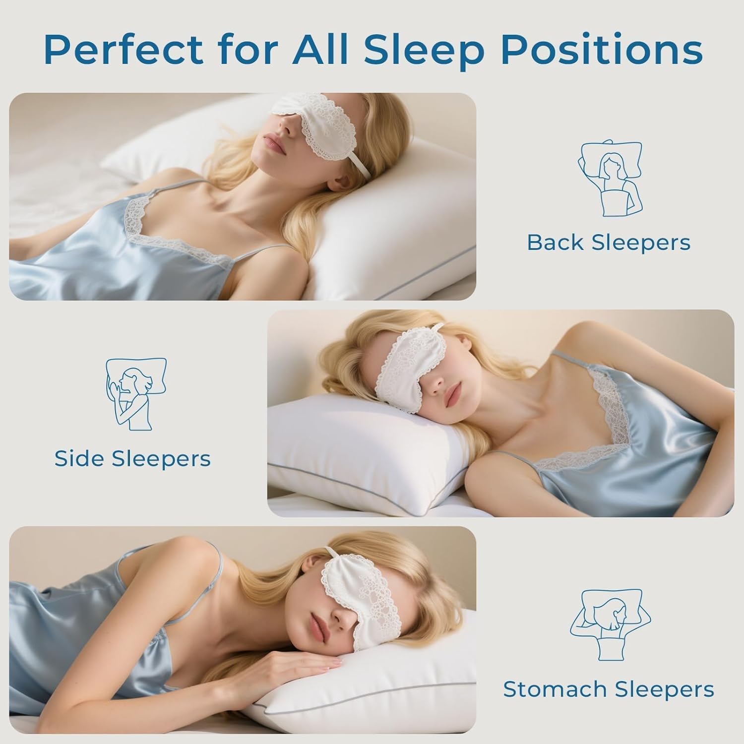 Sasttie Pillows Queen Size Set of 2, Bed Pillows for Side, Back, and Stomach Sleepers - Oeko-Tex Certified Down Alternative Plump Filling - Hotel Quality and Machine Washable, 2 Pack - Seldom Seen Styles