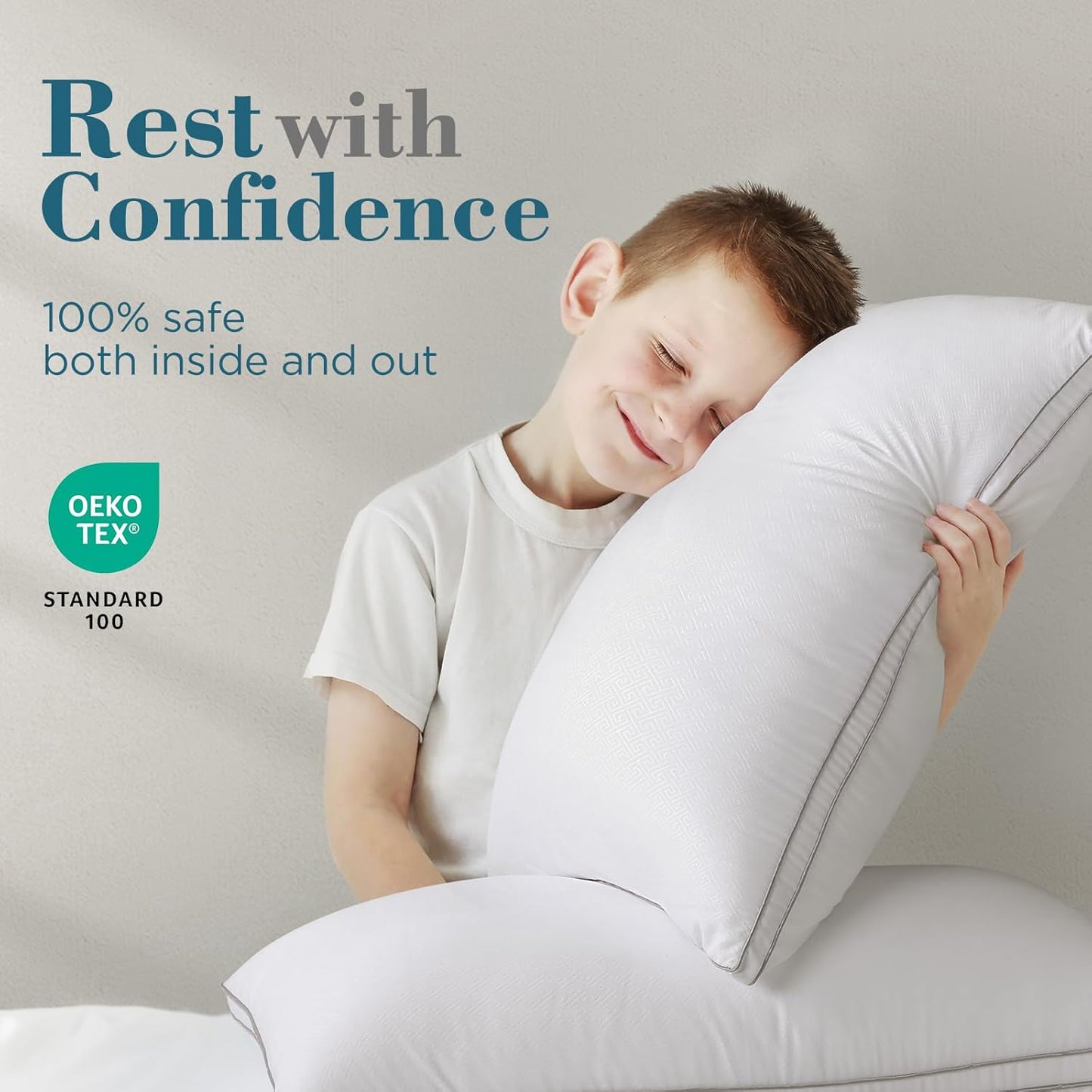 viewstar Pillows Queen Size Set of 2, Hotel Quality, Down Alternative Gusseted Bed Pillows for Side, Back, or Stomach Sleepers, White - Seldom Seen Styles