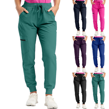 Pants for Women Jogger Scrubs Bottoms with 5 Pockets, Soft Stretch Yoga Style Joggers