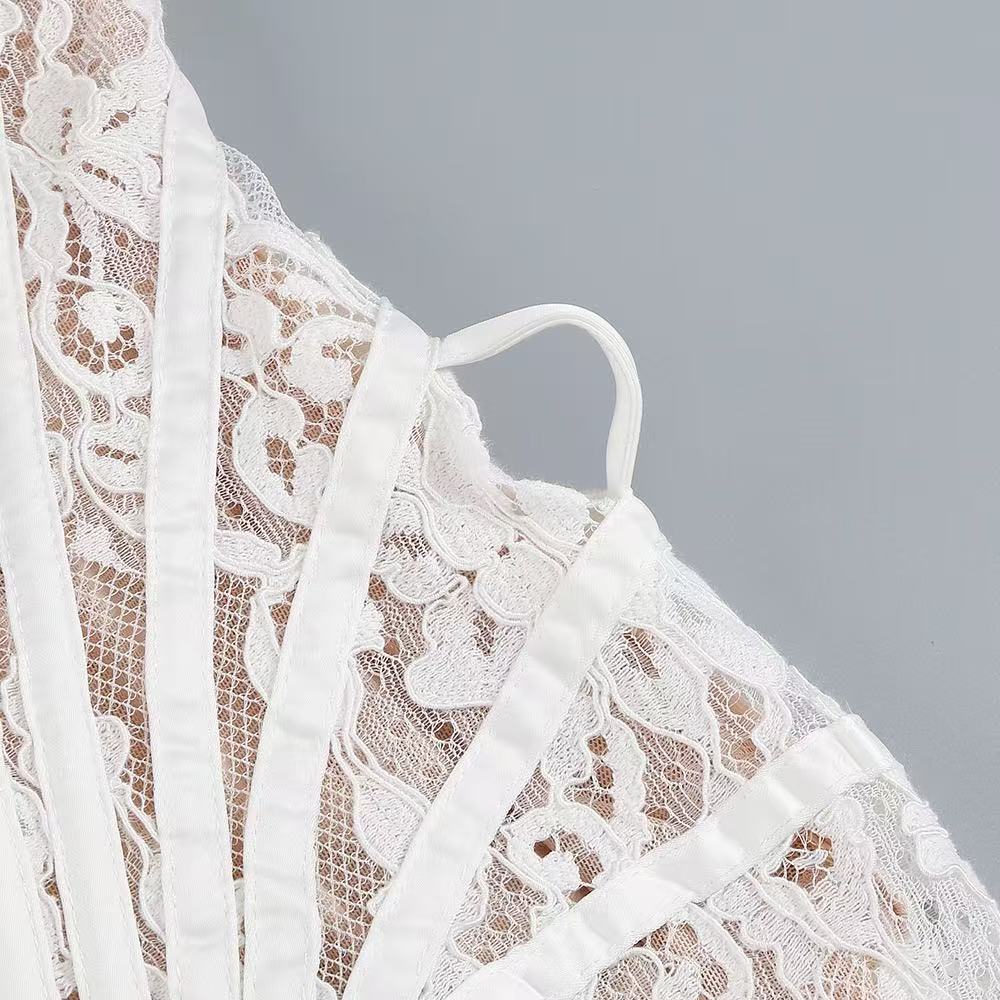 The lace corset mini dress - Seldom Seen Styles