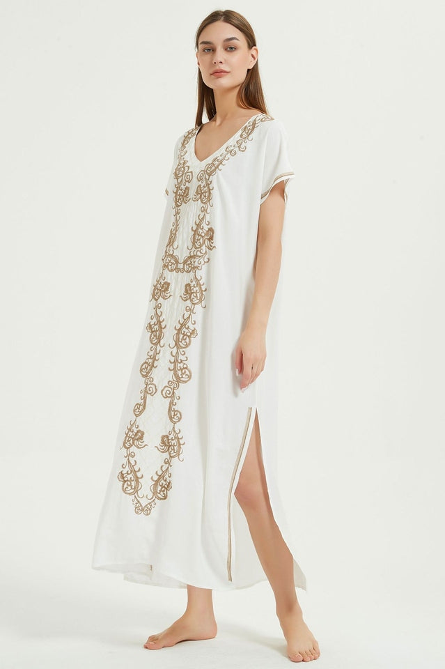 Boho Print Slit Dress | Dress In Beauty