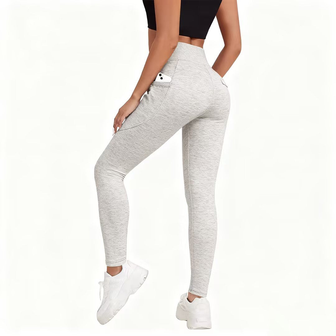 Women's High-Waisted Core Shaping and Hip Lifting Side Pocket Training Super Shaping Leggings - Seldom Seen Styles
