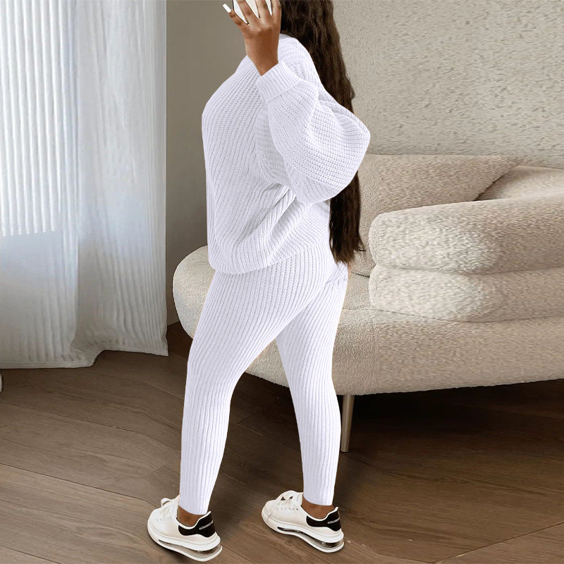 Casual Knitting Suit Trousers  Women's Clothing  Suit  Fashion