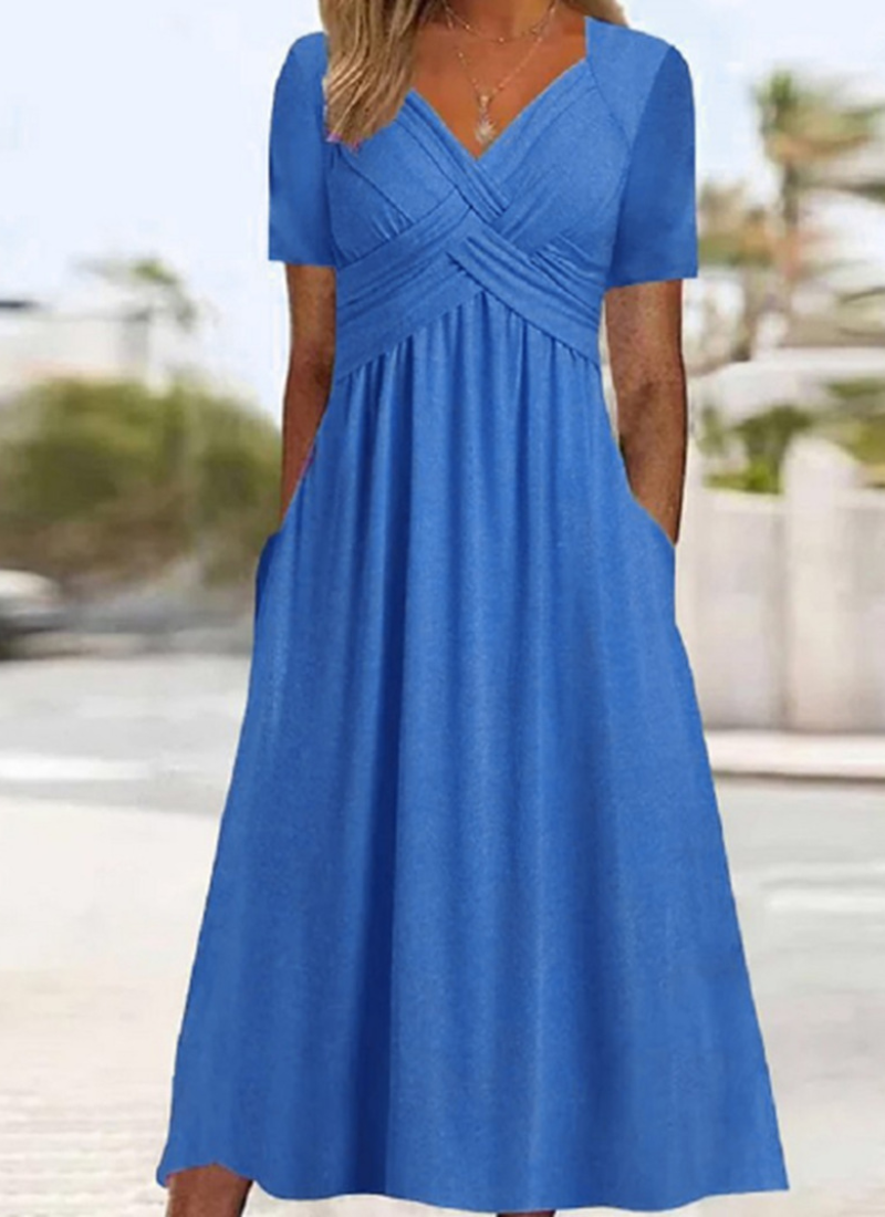 Monica | Stylish Crossover Dress - Seldom Seen Styles