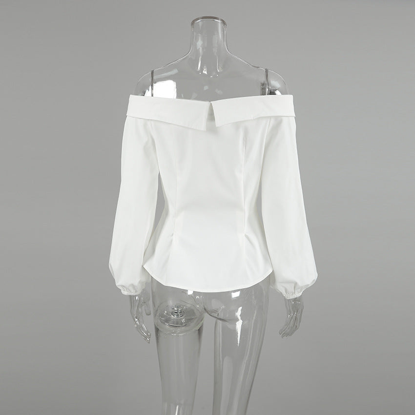 Halez Off Shoulder Top - White - Seldom Seen Styles