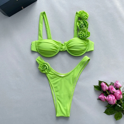 ENSEMBLE DE MAILLOT DE BAIN À FLEURS JEN