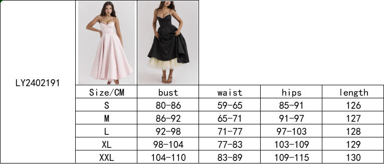 Suspender V Collar Sleeveless Dress Sexy Women's Wear  New  Pettiskirt Long Skirt