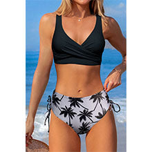 Women's High Waisted Bikini Twist Front Tie Back 2 Piece Swimsuits - Seldom Seen Styles