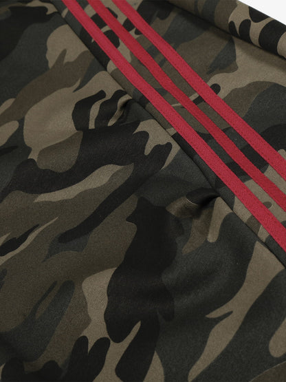 Retro Patchwork Embroidered Camouflage Barrel Pants