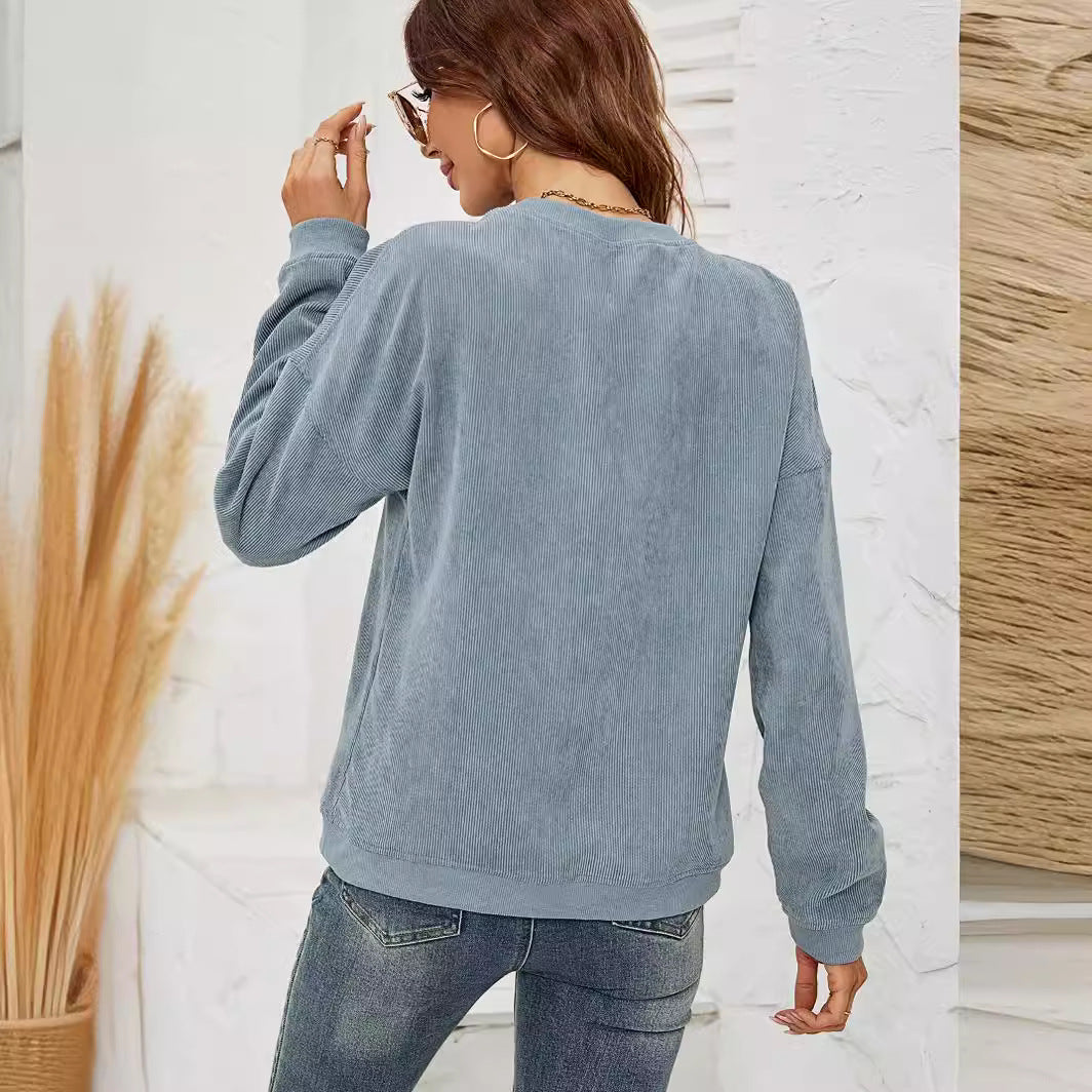 Women's Crewneck Sweatshirts Lightweight Long Sleeve Tunic Tops Cute Pullover Shirts - Seldom Seen Styles