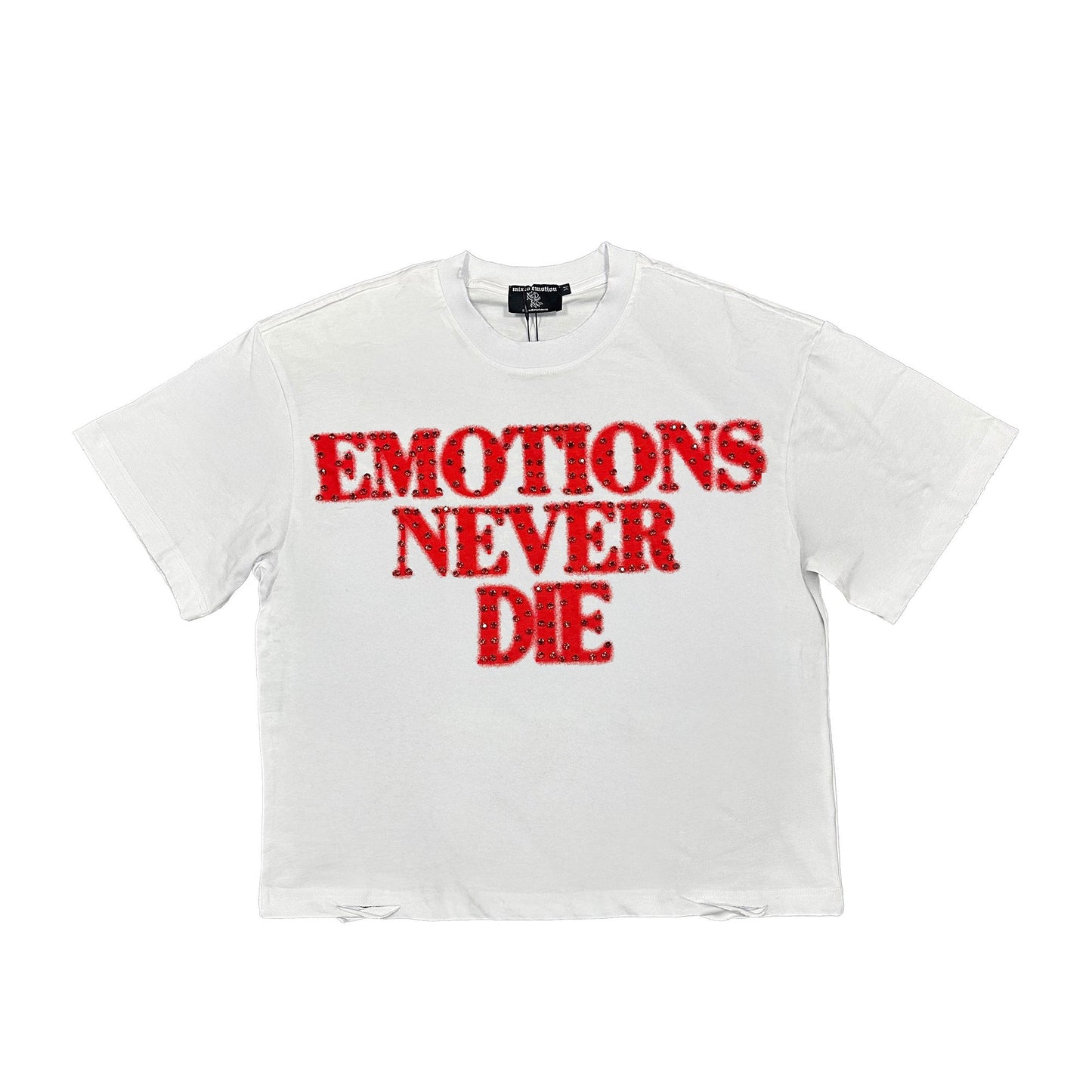 Red ‘End’ Rhinestone Tee - Seldom Seen Styles