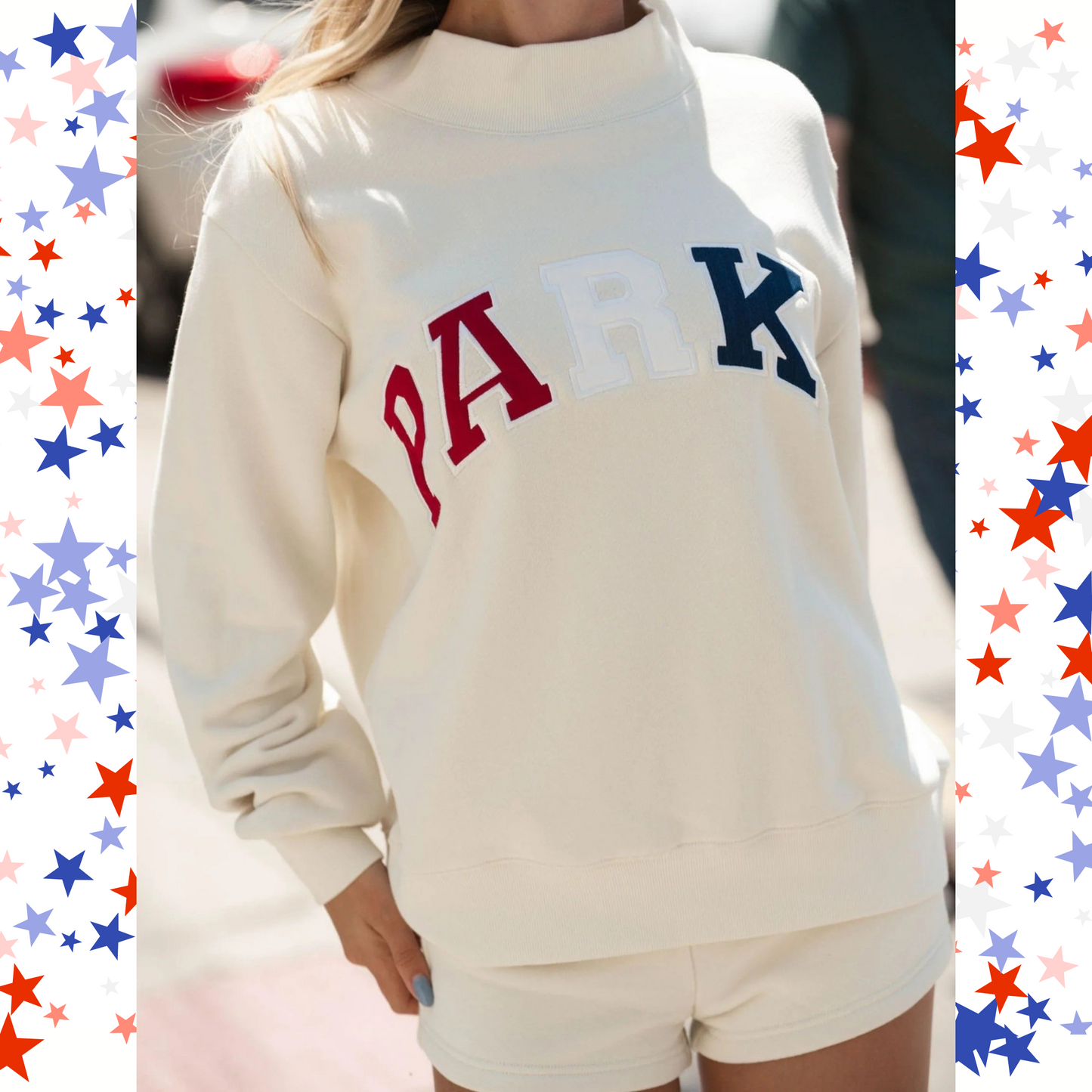 Sunkissed Varsity Mockneck