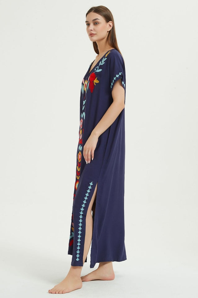 Boho Print Slit Dress - Seldom Seen Styles