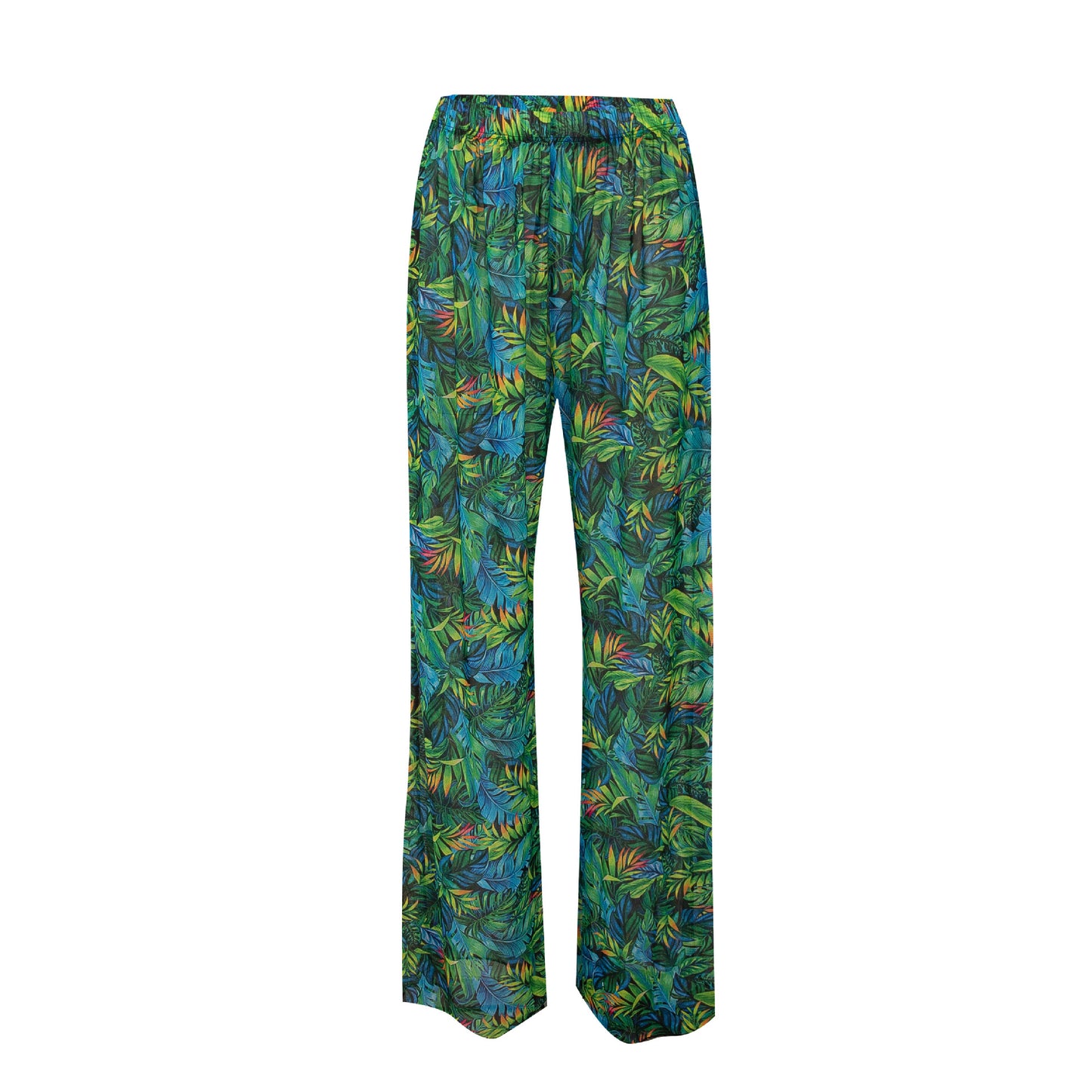 Womens Elastic High Waisted Palazzo Pants Casual Wide Leg Long Lounge Pant Trousers with Pocket - Seldom Seen Styles