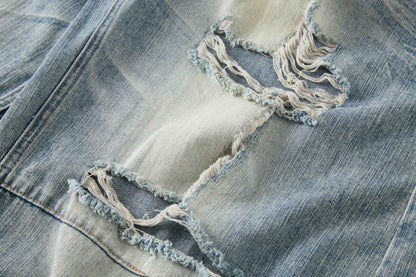 Women's Distressed Ripped Wide Leg Jeans High Waist Baggy Denim Pants Streetwear Y2K Casual Summer Outfit