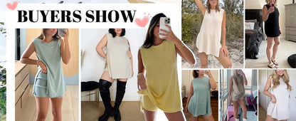 Women's 2 Piece Outfits Summer Knit Sweater Set Sleeveless Tunic Top Matching Shorts Trendy Beach Vacation Sets Loungesetwomen Suits Clothes Womenswear  Basic Beige