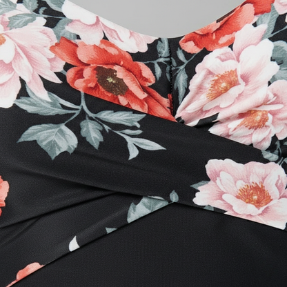 High Waist Two-Piece Floral Bikini Woman Summer