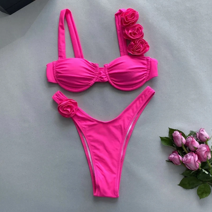 ENSEMBLE DE MAILLOT DE BAIN À FLEURS JEN