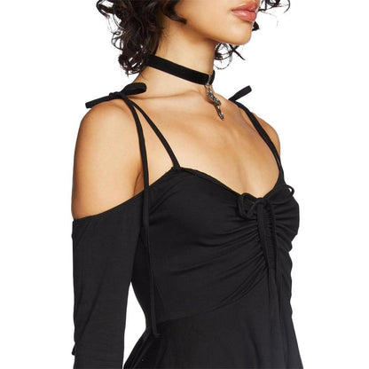 F is For Fairies Handkerchief Dress - Black