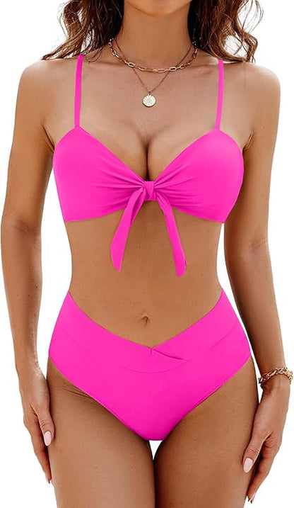 Women's High Waisted Bikini Sets Two Piece Swimsuit Sexy Bathing Suits - Seldom Seen Styles