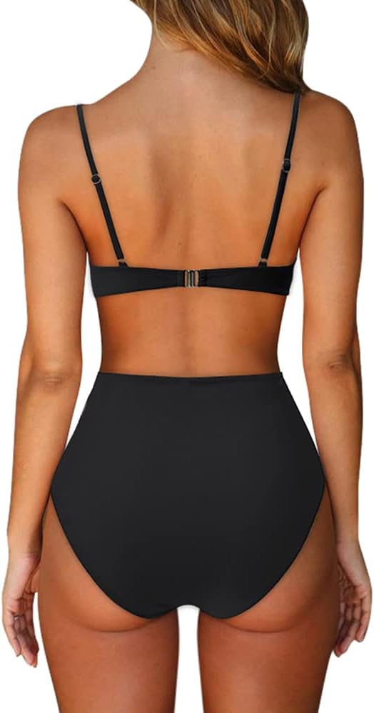 Women Twist High Waisted Bikini Sexy Push Up Two Piece Swimsuits - Seldom Seen Styles