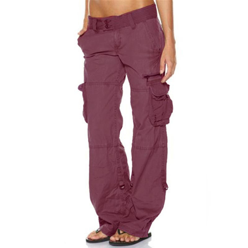 low rise khaki cargo pants - Seldom Seen Styles